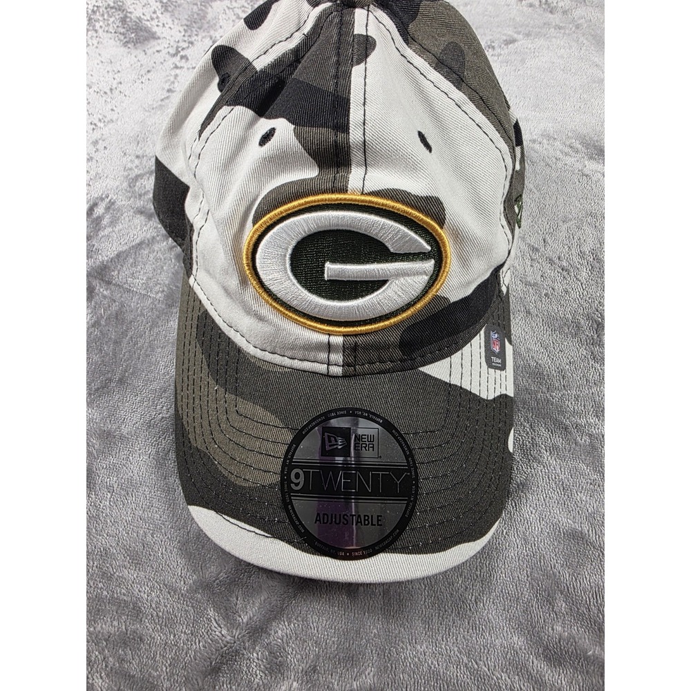 NWOT New Era 9Twenty Green Bay Packers NFL Camo Adjustable Strapback Hat Dad Cap